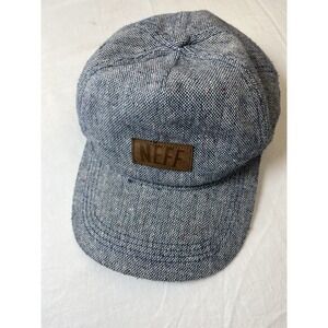 NEFF Unstructured Hat Blue-Gray Canvas Mens Cap‎ SnapBack Skate Surf Snowboard
